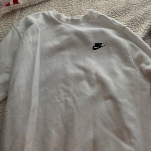 white nike crewneck womens small